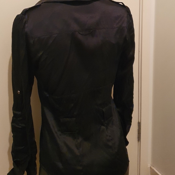 Long sleeve bebe top.black  size xs - Picture 4 of 5